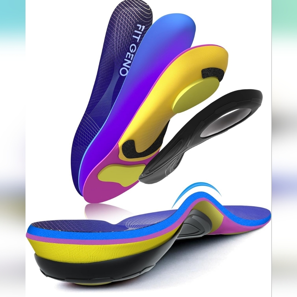 Arch Support Plantar Fascitis Insoles For Shoes Fit Geno Pain Relief Heavy Duty